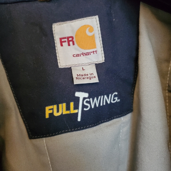 Carhartt Flame-Resistant Full Swing Quick Duck Coat for Men - Dark Navy - L - Picture 12 of 16